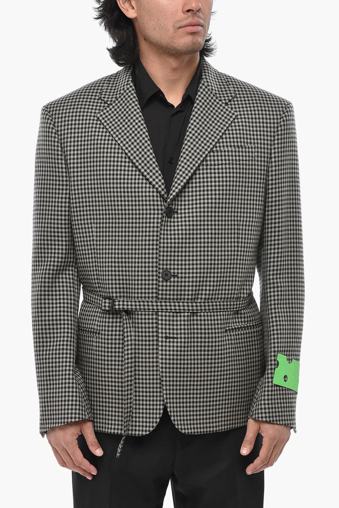 Off-White og1mm0426 Virgin Wool Blazer in Beige Size US M / EU 48-50 / 2 - 1 Thumbnail