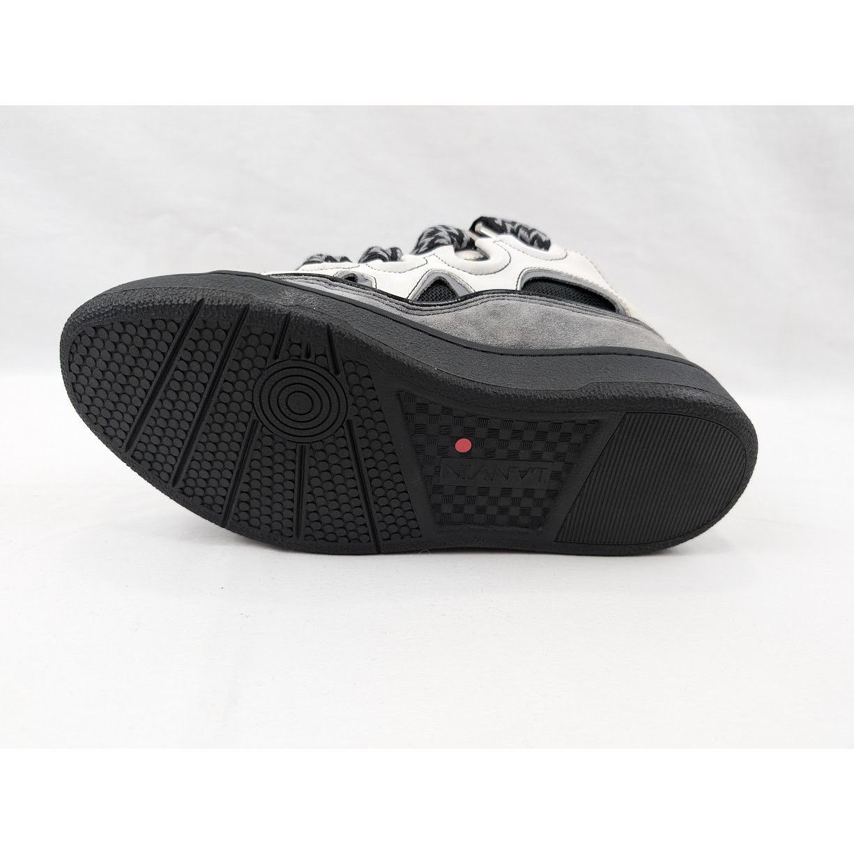 Lanvin o1rshd1 Curb Sneakers in White/Anthracite Size US 8 / EU 41 - 10 Thumbnail