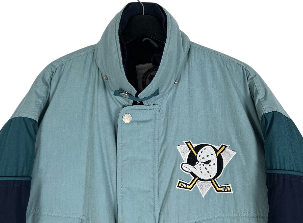NHL Vintage Anaheim Mighty Ducks Padded Jacket Removable Hoodie Size US L / EU 52-54 / 3 - 5 Thumbnail
