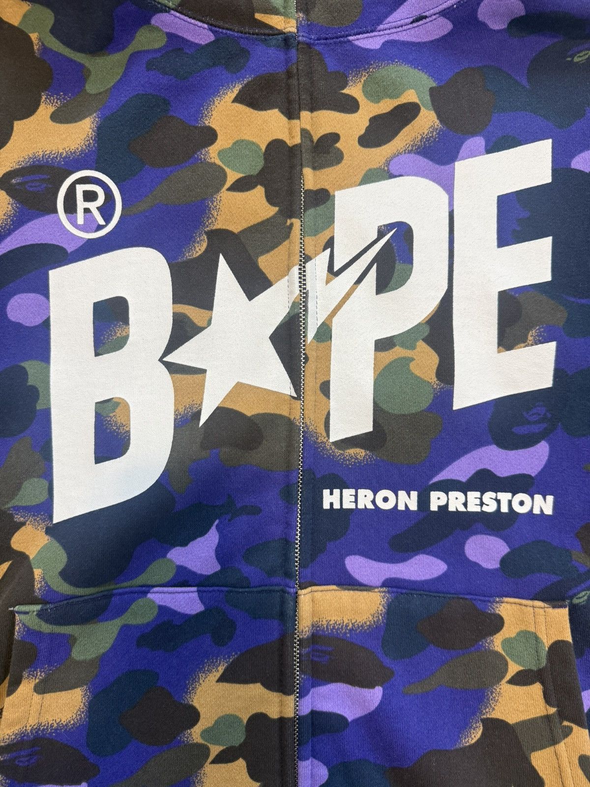 Bape Bape x Heron Preston Hoodie Zip Up Size US XXL / EU 58 / 5 - 4 Thumbnail