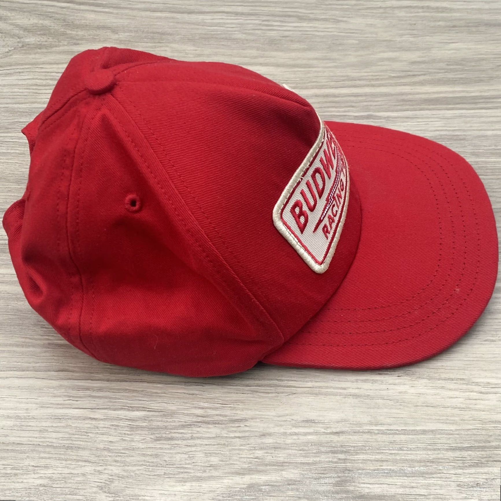 Budweiser VINTAGE Unionwear Budweiser Racing Team Snap Back Hat Union Made In USA Unionwear Size ONE SIZE - 5 Thumbnail