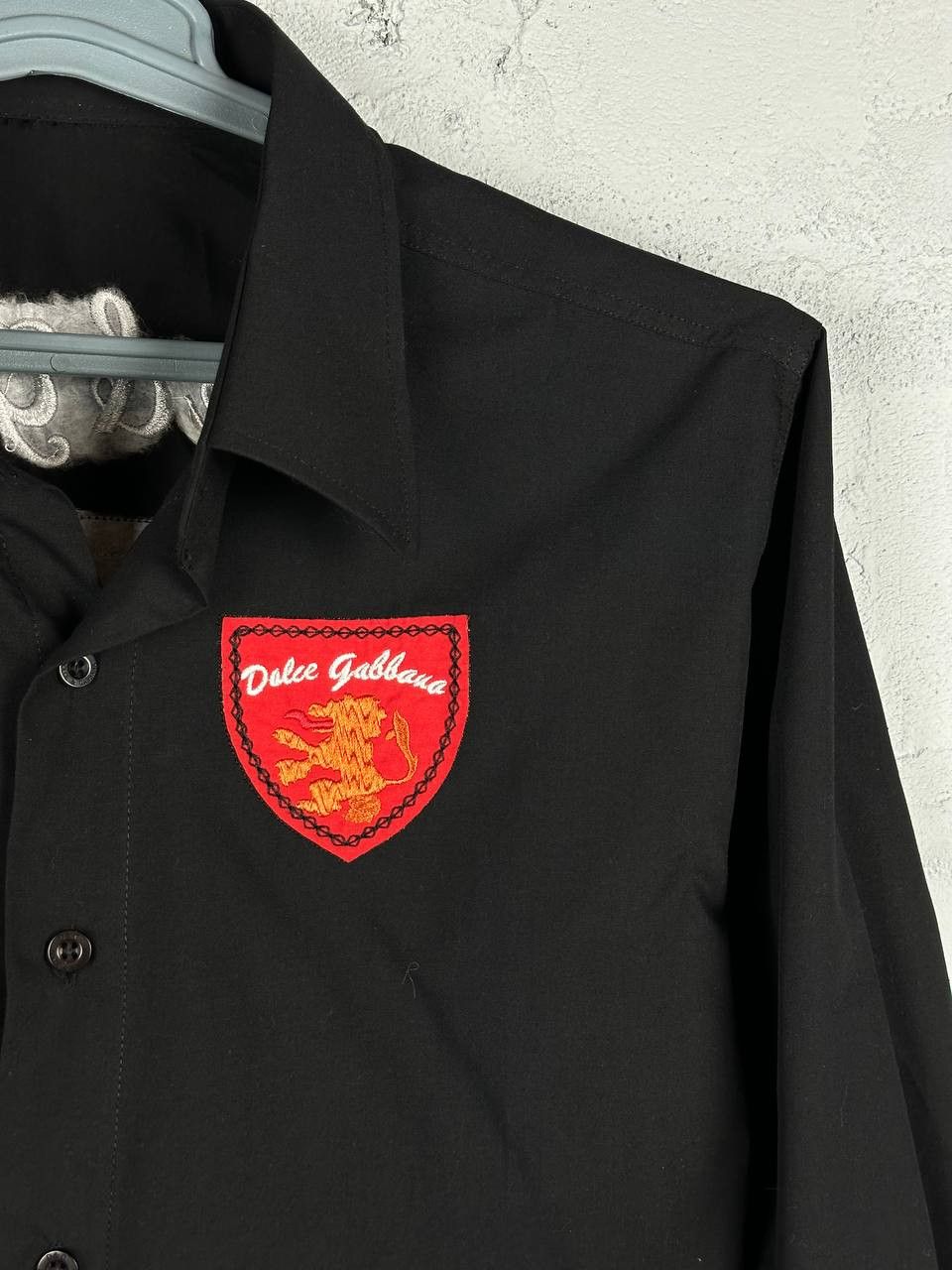 Vintage Y2k Vintage Dolce & Gabbana D&G Big Logo Black Shirt Size US M / EU 48-50 / 2 - 5 Thumbnail