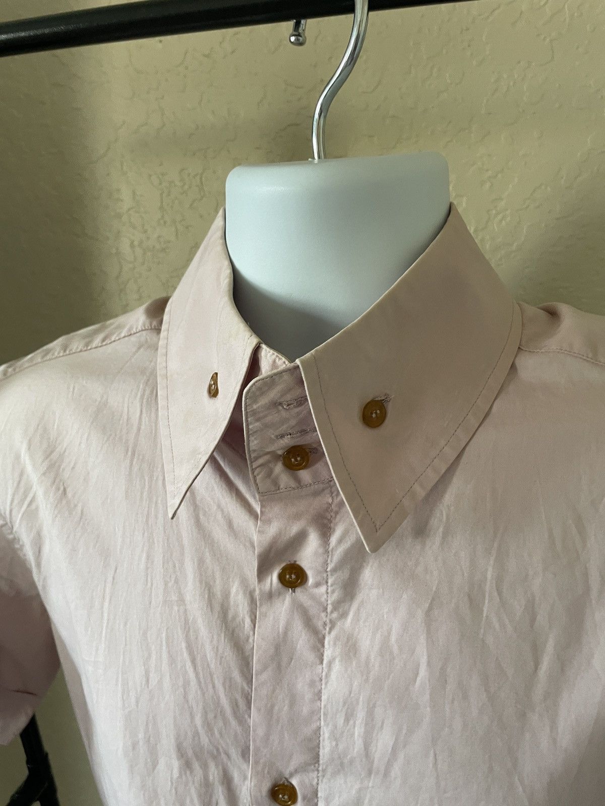 Vivienne Westwood Wide Collar Button down SlimFit SS shirt Size US M / EU 48-50 / 2 - 4 Thumbnail
