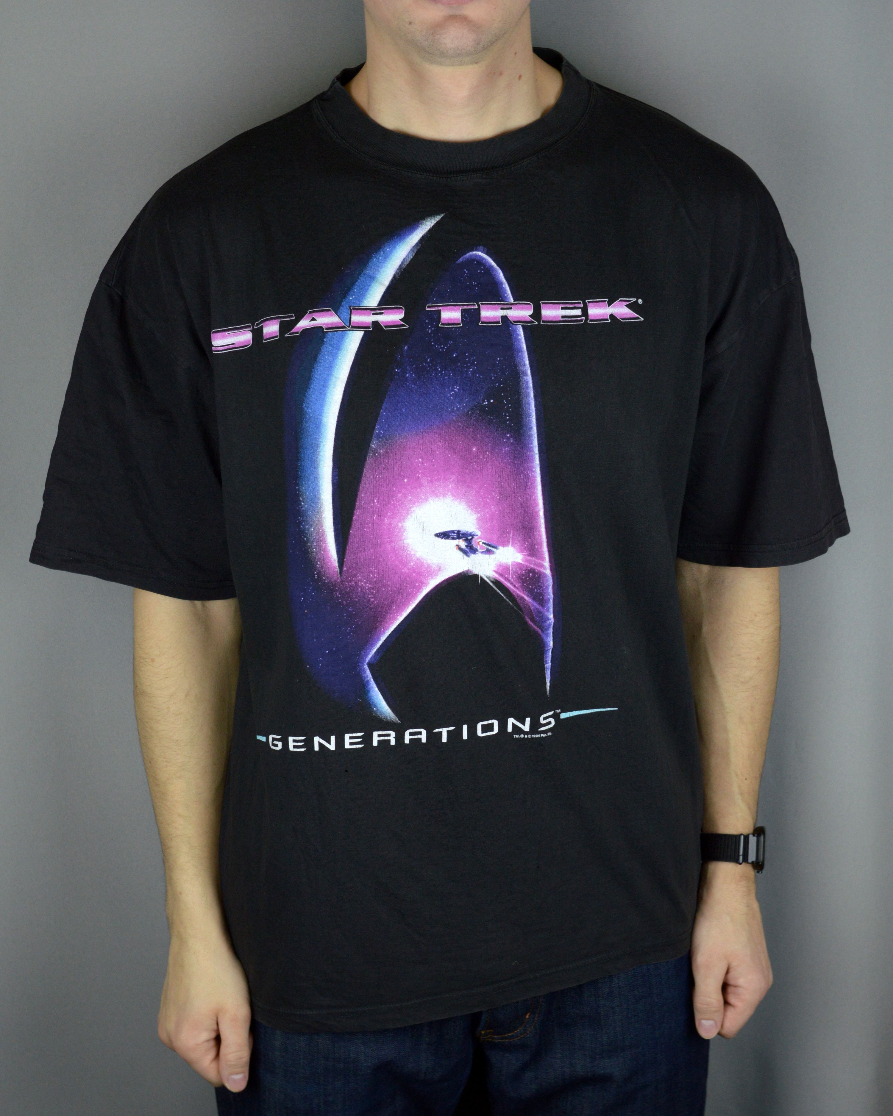 Vintage Vintage Star Trek Generations 1994 t shirt Size US XL / EU 56 / 4 - 1 Thumbnail