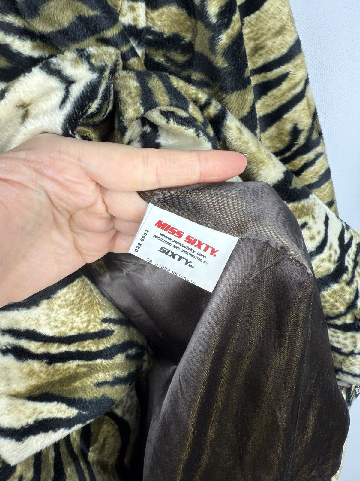 Miss Sixty × Vintage Miss Sixty Vintage Y2K Ladies Leopard Pattern Coat Jacket Size L / US 10 / IT 46 - 14 Thumbnail
