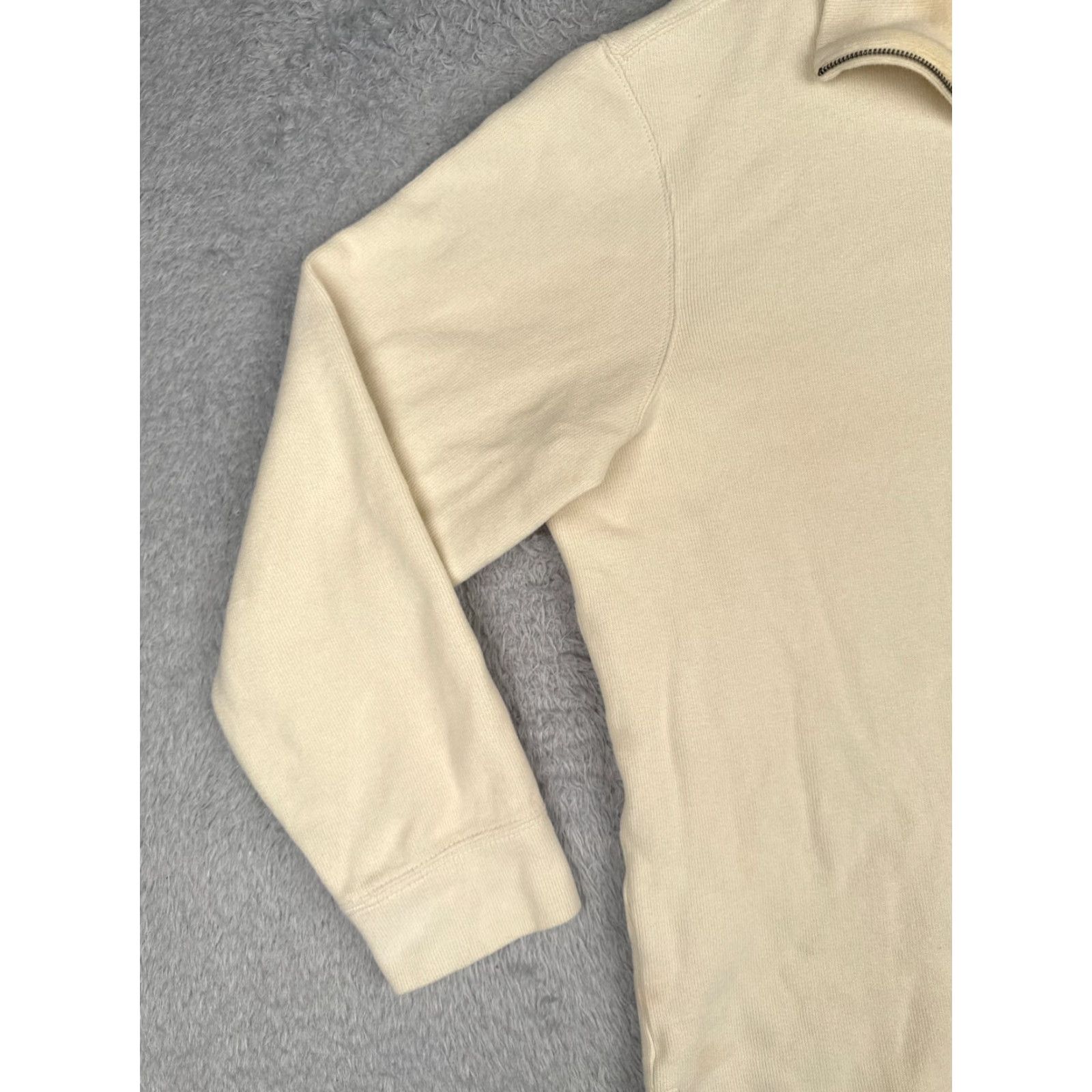 Ralph Lauren VINTAGE Ralph Lauren Polo Sweater Adult 2XL Ivory 1/4 Zip Mock Neck Casual Pullover Mens Golf, Sports, American Size US XXL / EU 58 / 5 - 3 Thumbnail