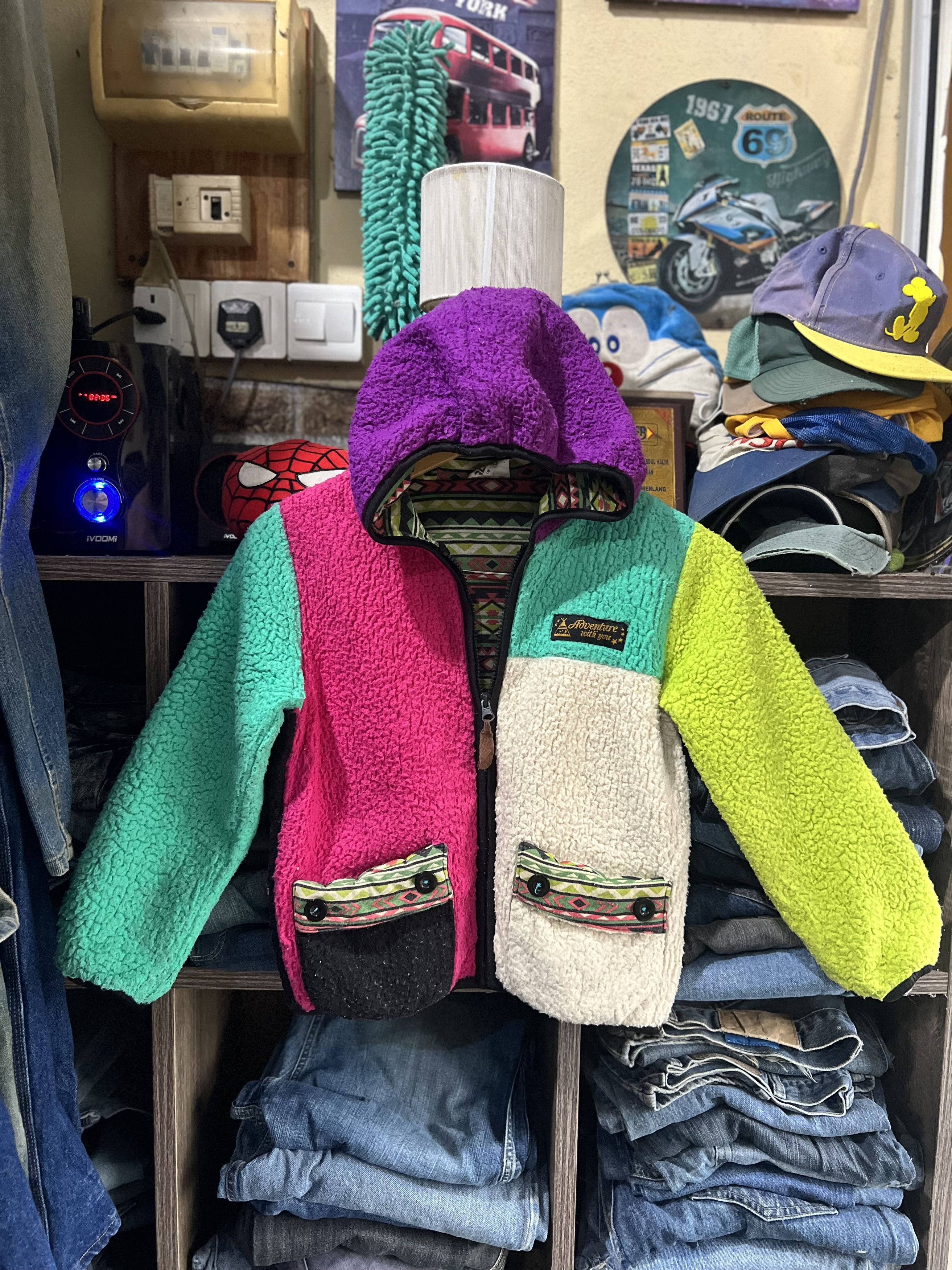 Japanese Brand 🔥Grip Glapp Deep Pile Sherpa Jacket Size XS / US 0-2 / IT 36-38 - 17 Thumbnail