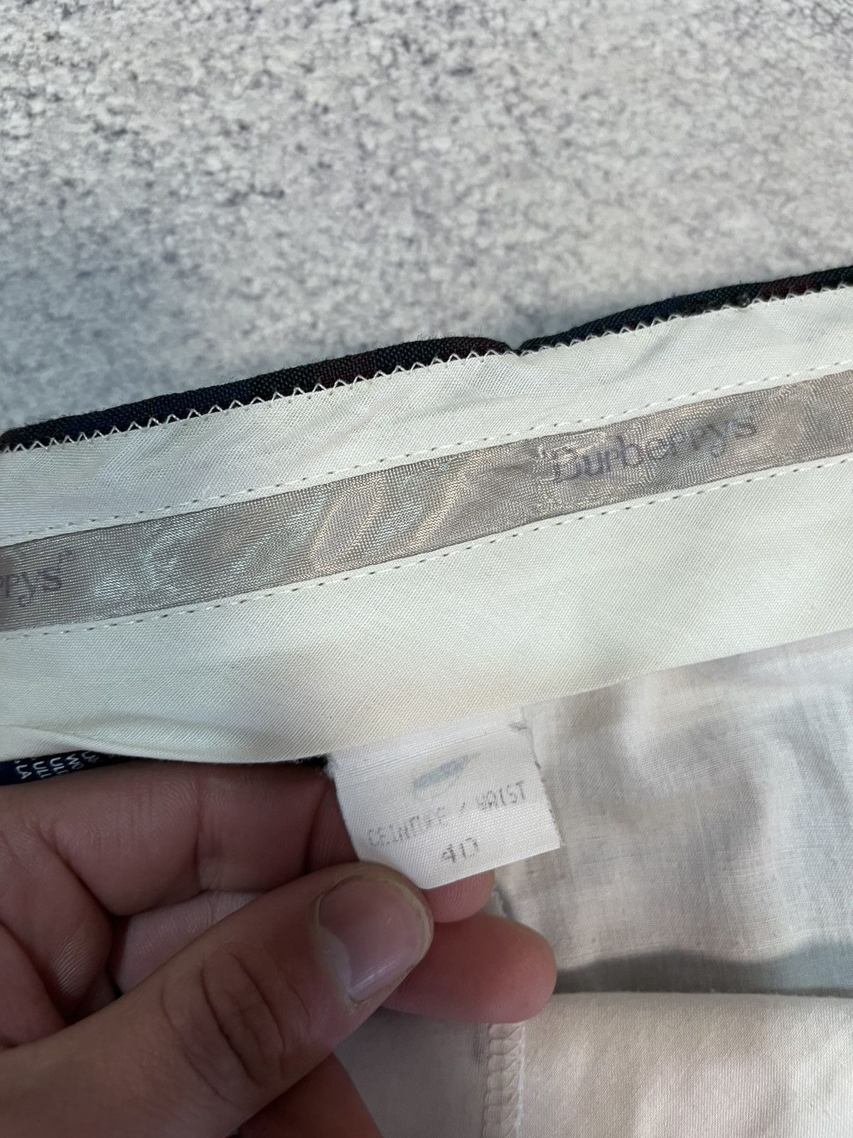 Burberry Burberrys Men’s Pants Trousers Striped Vintage 100% Wool Size US 33 - 11 Thumbnail