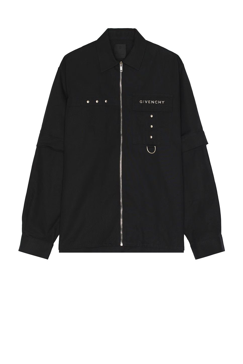 Givenchy o1w1db10325 Hardware Shirt in Black Size US S / EU 44-46 / 1 - 1 Thumbnail