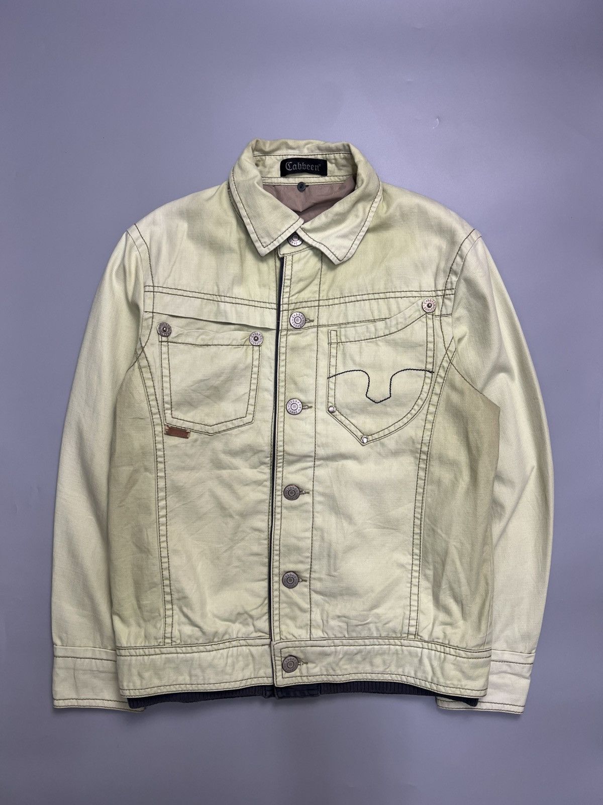 Japanese Brand × Vintage Y2K Cabbeen Motive Embroidered Jackets ButtonUP Size US M / EU 48-50 / 2 - 3 Thumbnail