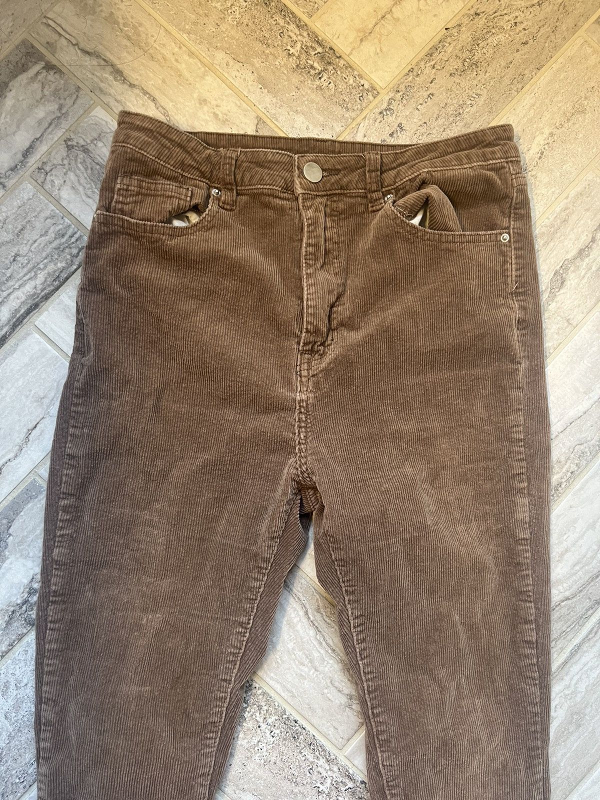 Vintage brown flared corduroy pants Size 27" / US 4 / IT 40 - 3 Thumbnail