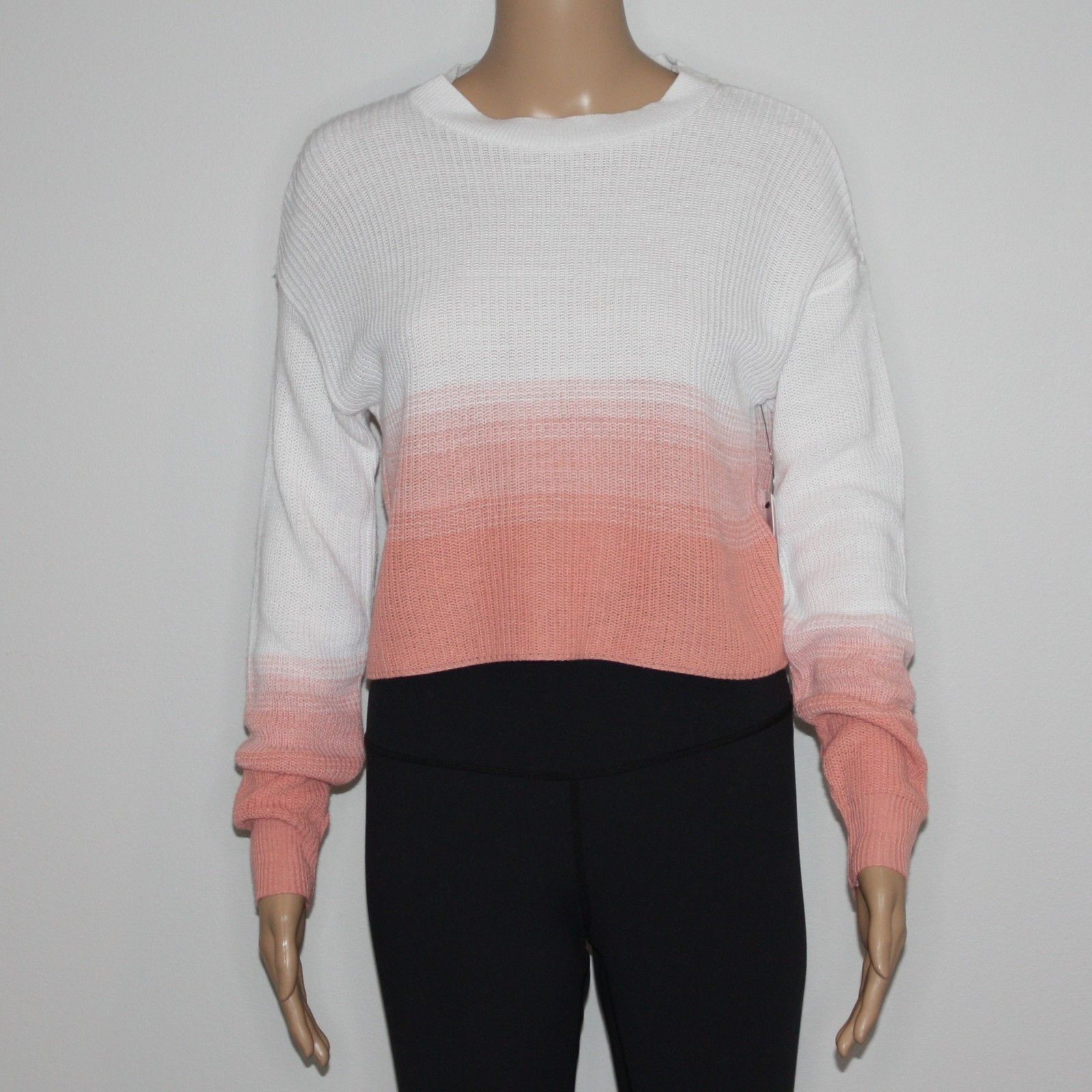 Other Abound Ombre Pullover Cropped Sweater Top in Pink Candy NWT Size XS / US 0-2 / IT 36-38 - 6 Thumbnail