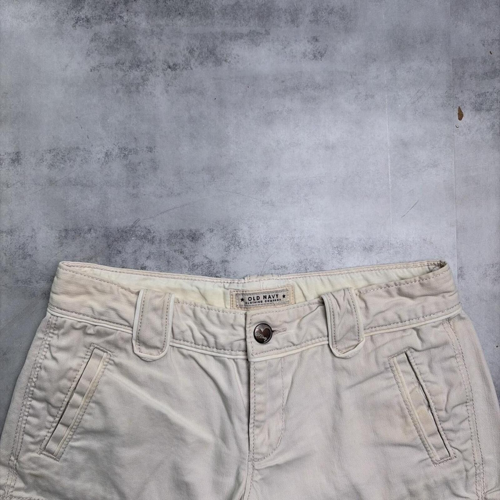 Old Navy Y2K Beige Old Navy Grunge Mini Gothic Shorts Size 34" / US 12 / IT 48 - 3 Thumbnail