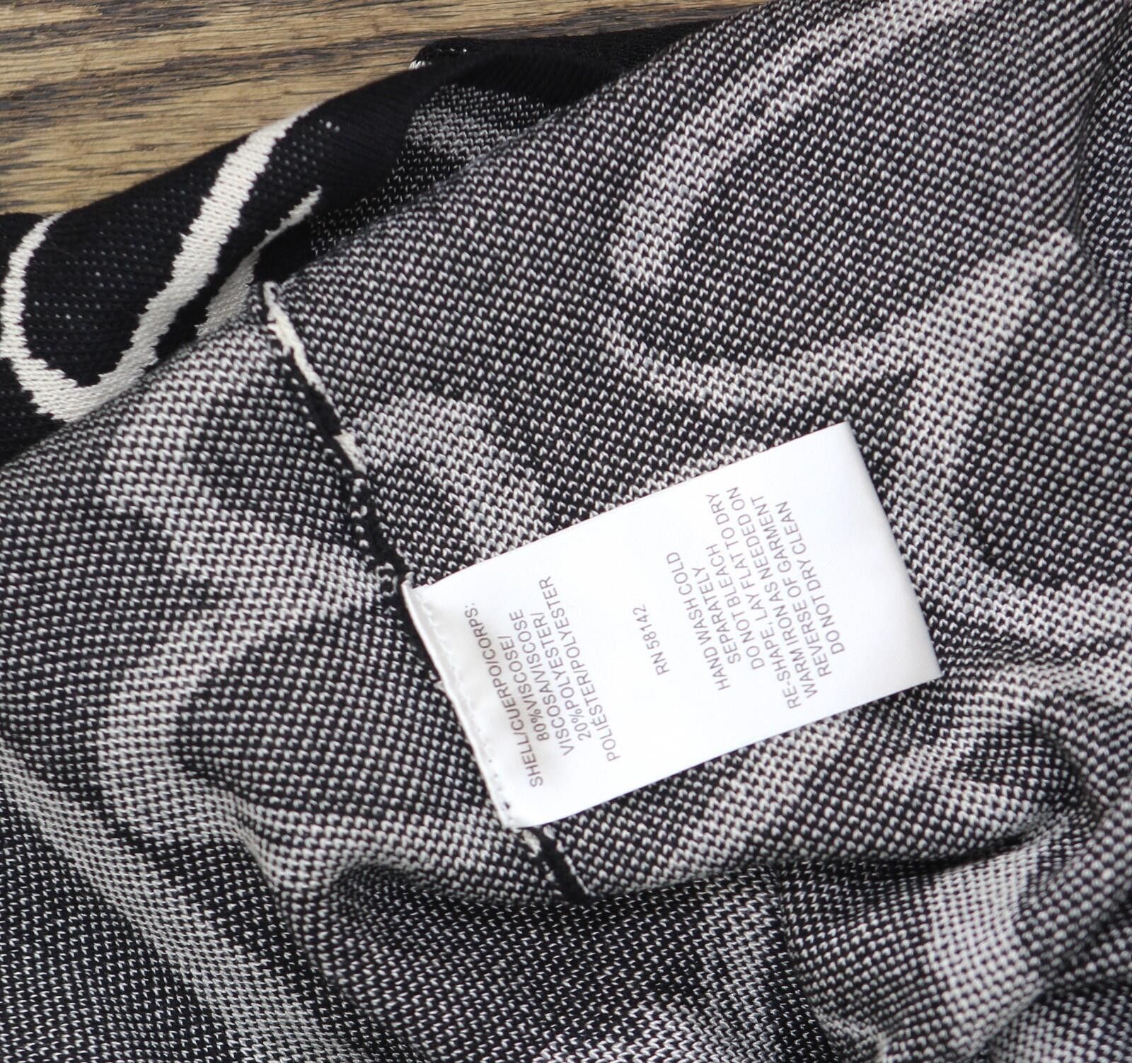Other Nwt London Times Sleeve Mini Sweater Dress Black / White L Size L / US 10 / IT 46 - 6 Thumbnail