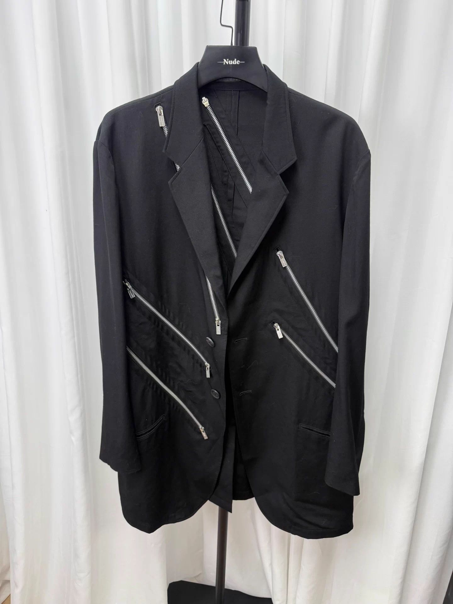 Yohji Yamamoto Yohji Yamamoto pour homme Zipper Wool Suit Size US L / EU 52-54 / 3 - 1 Thumbnail