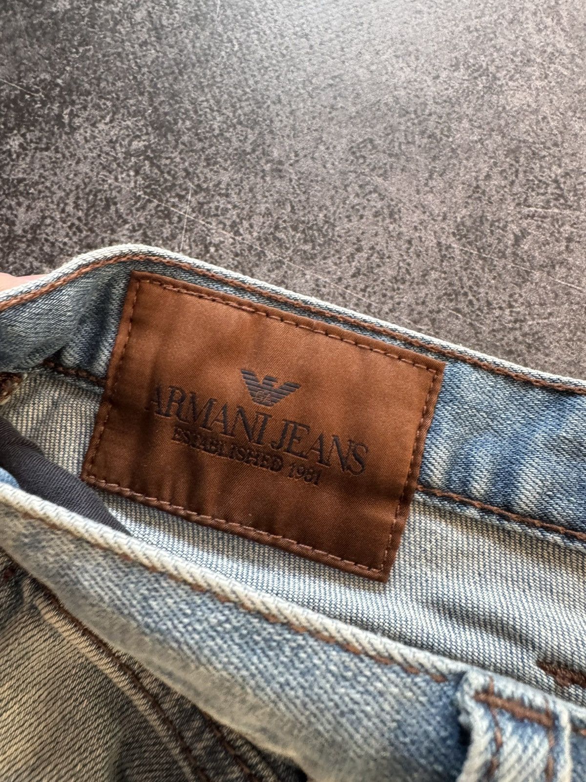 Armani ARMANI VINTAGE METAL LOGO JEANS IF SIX WAS NINE LGB GLAMOUR Size US 32 / EU 48 - 8 Thumbnail