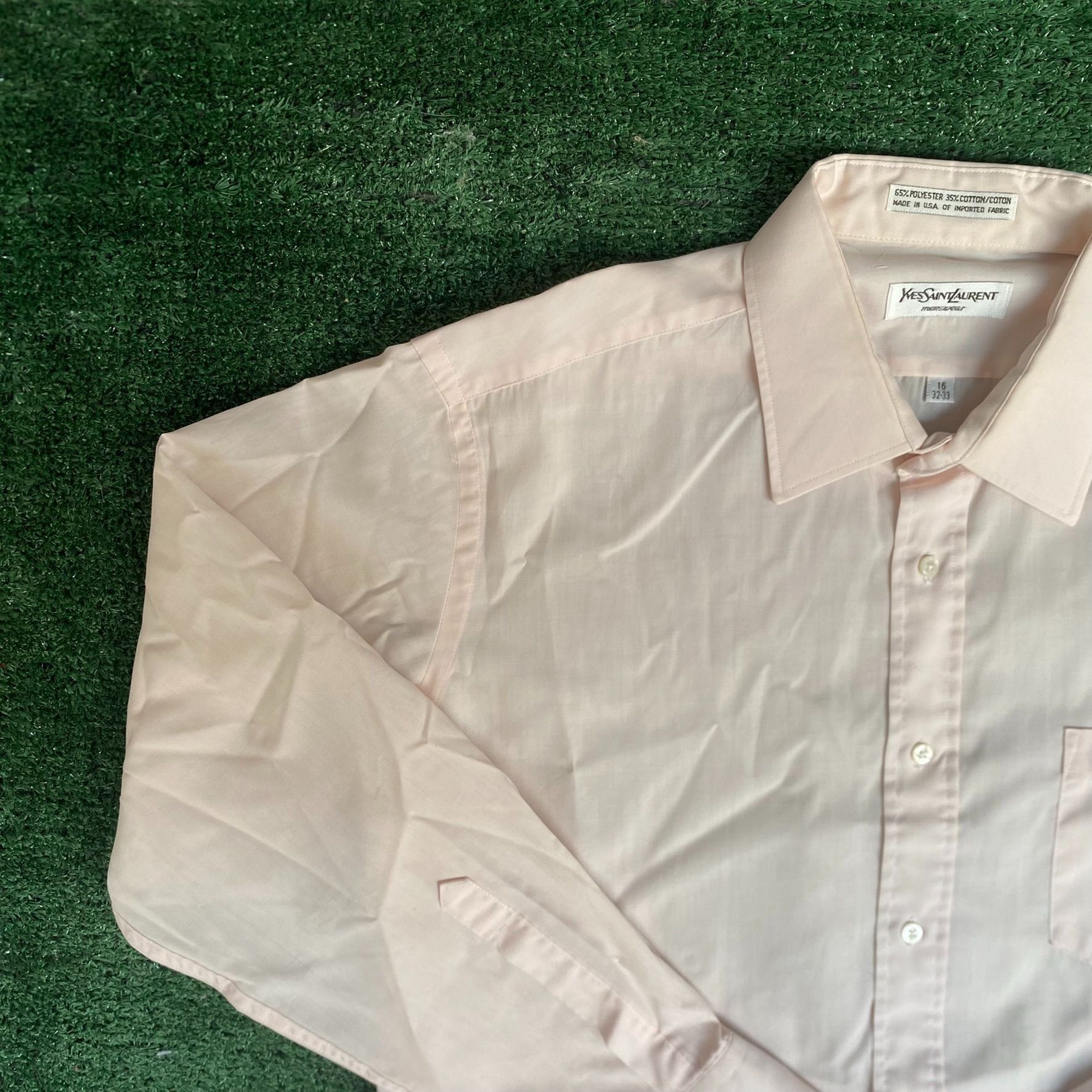 Vintage Vintage 80s Yves Saint Laurent Button Up Shirt Long Sleeve Size US L / EU 52-54 / 3 - 2 Thumbnail