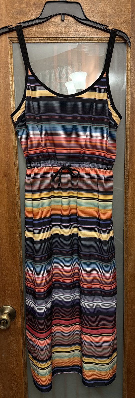 Athleta Athleta Havana Rainbow Striped Elastic Maxi Dress Size S Size S / US 4 / IT 40 - 1 Thumbnail