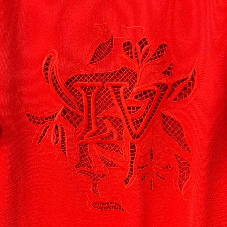 Louis Vuitton Orange Floral Logo Short Sleeve T -2505 Size S / US 4 / IT 40 - 3 Thumbnail