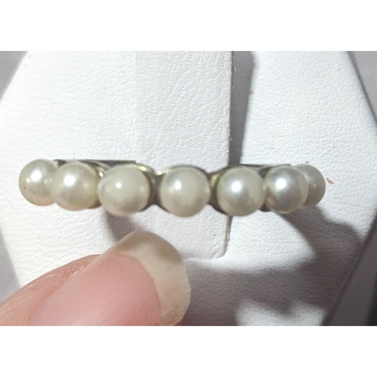 Other Vintage Coquette Glam Single Row Faux Pearl Ring Size 6 Size ONE SIZE - 2 Thumbnail