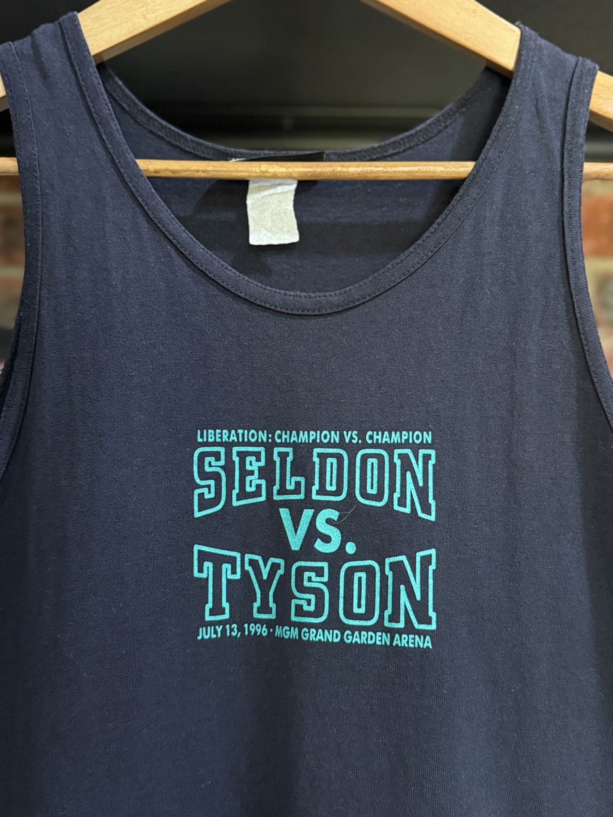 Rap Tees Vintage 90s Mike Tyson Vs Seldon Tank Top Size US M / EU 48-50 / 2 - 7 Thumbnail