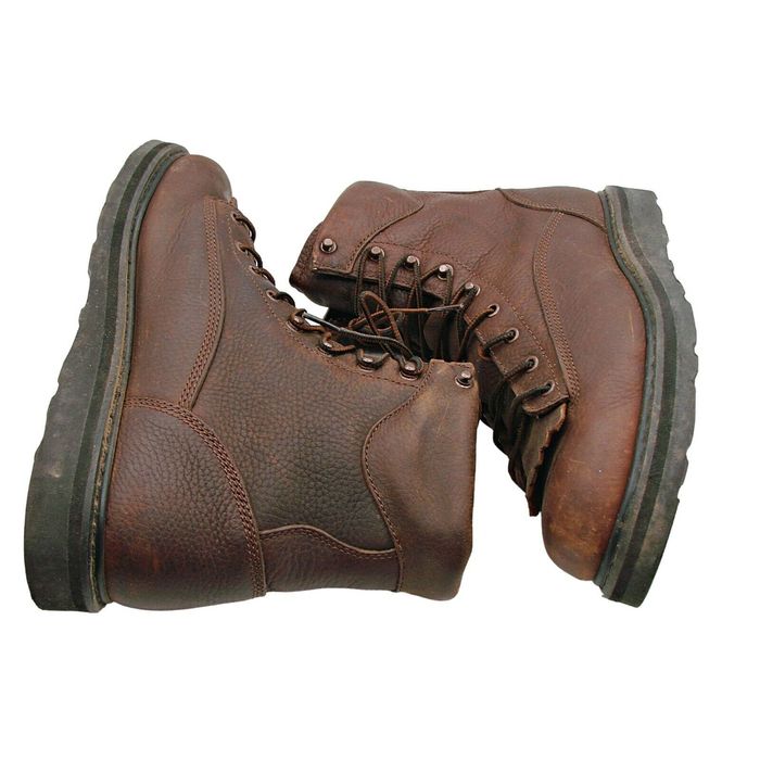 Lucchese thick-soled steel-toe western boots, size 11D, made in the USA Men's 29.0cm unclear black type Vintage Second Hand