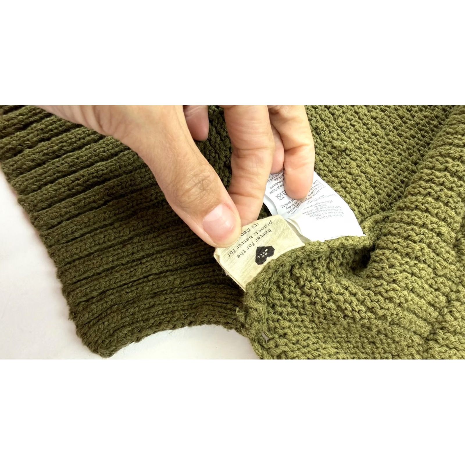 Madewell Madewell Sweater Womens XS Green Cardigan Olive Ruffle Collar Open Front Pockets Size XS / US 0-2 / IT 36-38 - 6 Thumbnail