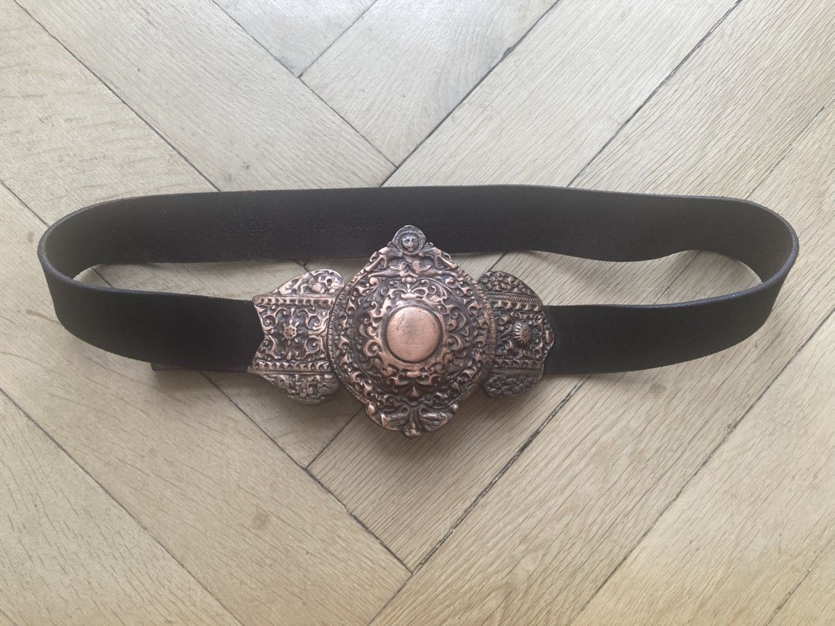 Hugo HUGO by HUGO BOSS runway suede boho belt with big buckle Size ONE SIZE - 3 Thumbnail