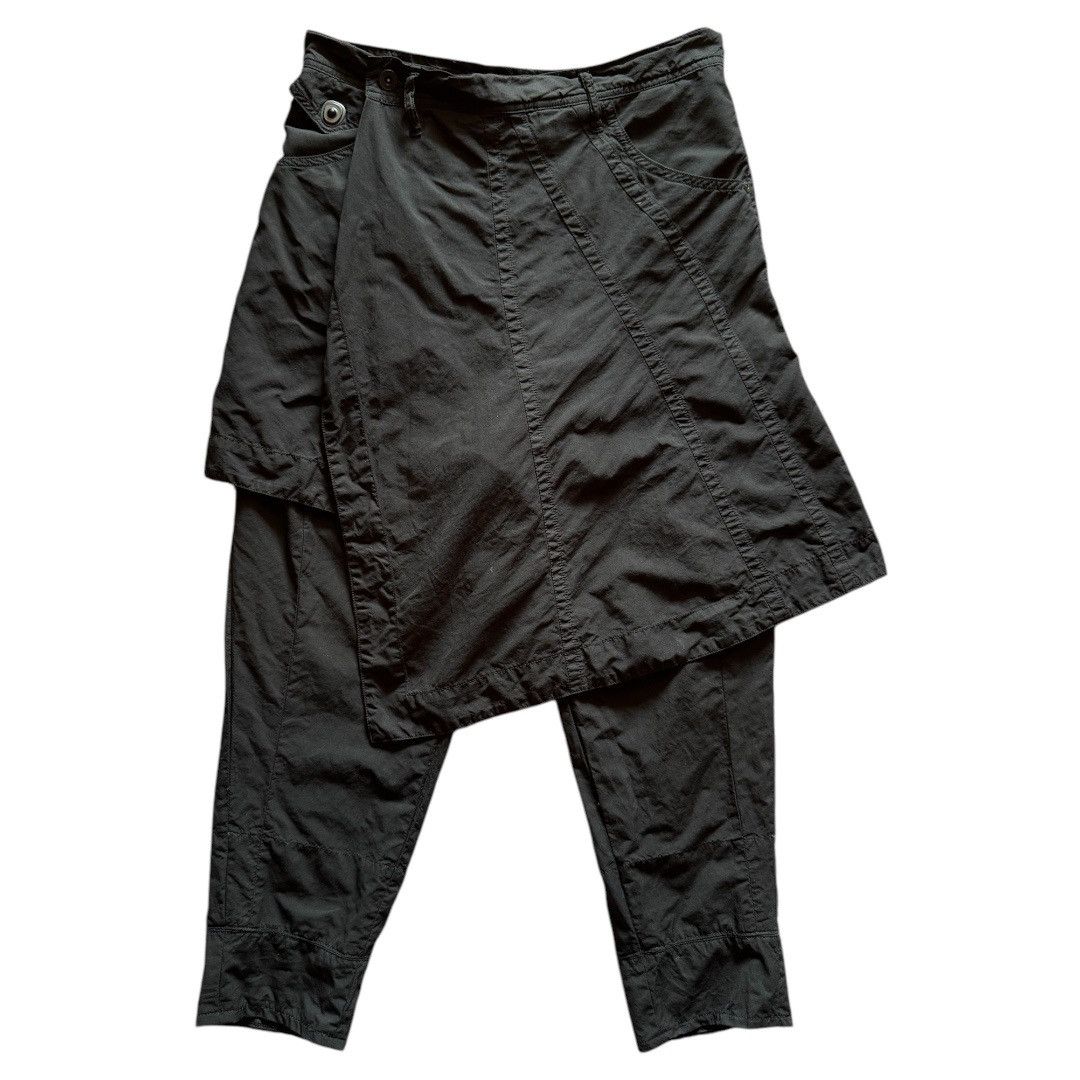 Japanese Brand × Julius Julius_7 ‘Ghost’ Black Wrap Skirt Pants Size US 30 / EU 46 - 1 Thumbnail