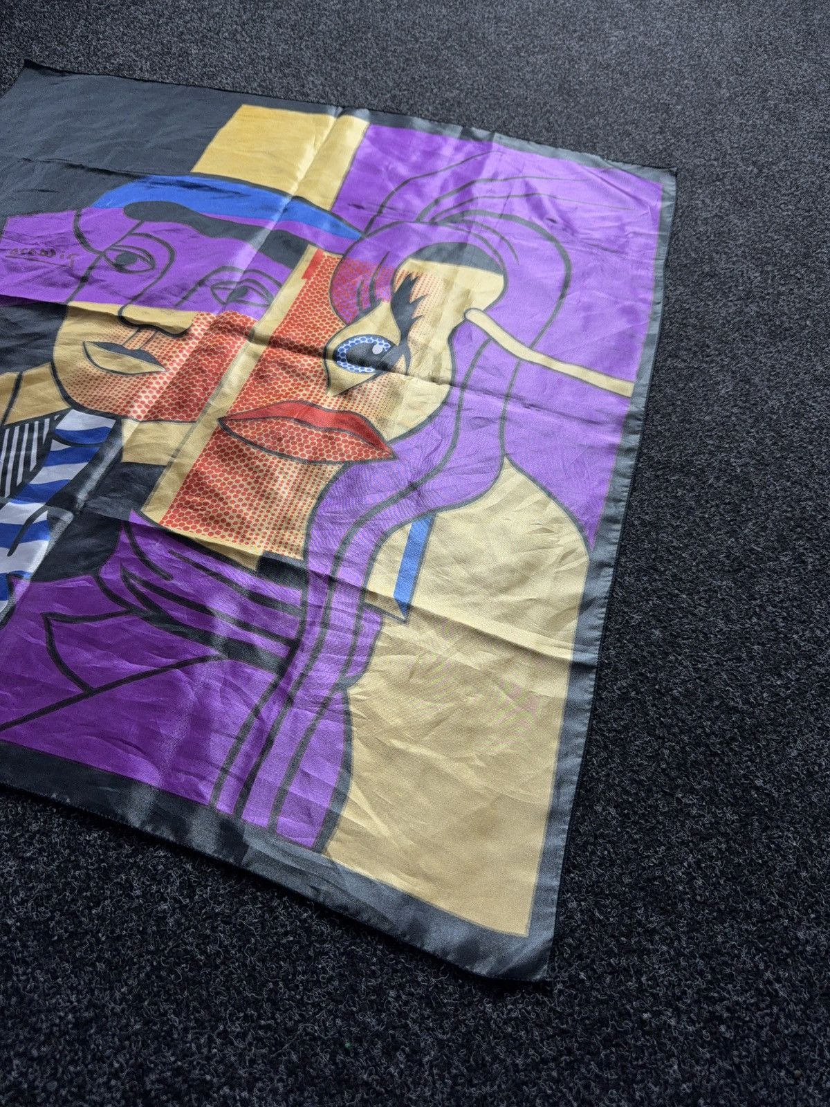 Vintage Vintage 90s Picasso Scarf Art silk Size ONE SIZE - 16 Thumbnail