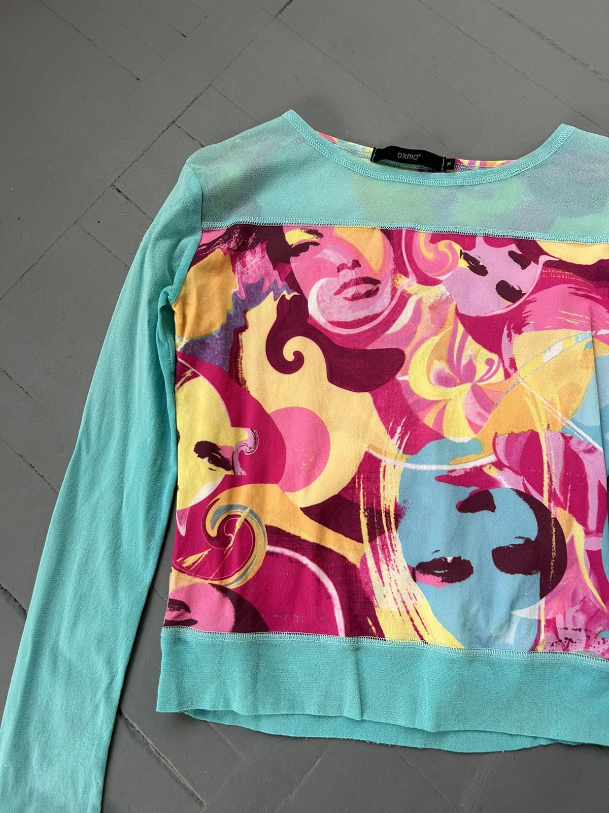 Vintage Abstract mesh long sleeve (like Jean Paul Gaultier style) Size M / US 6-8 / IT 42-44 - 3 Thumbnail