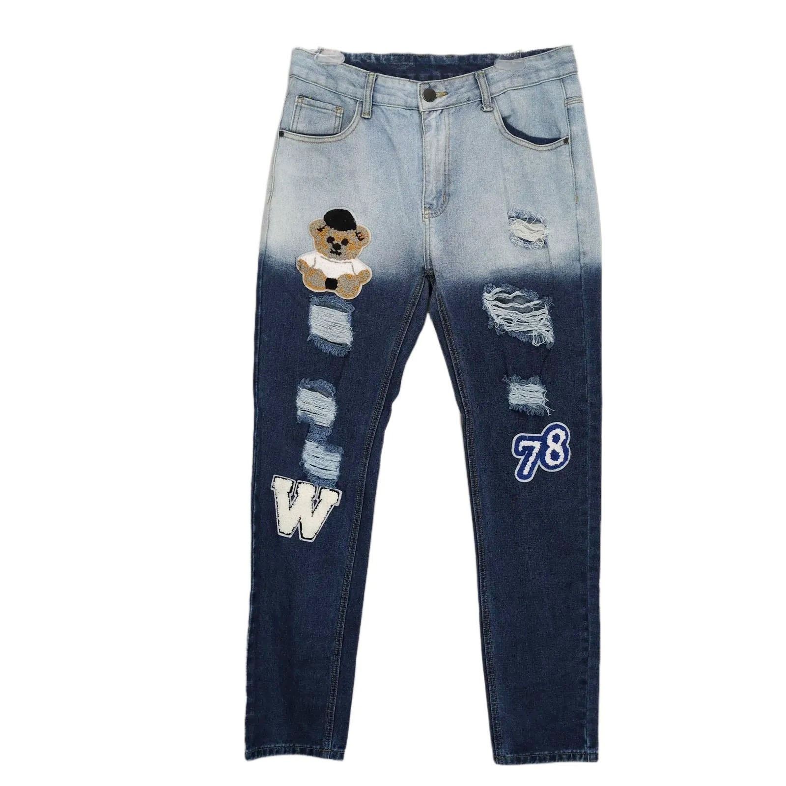 GB GB18401-2010 Classic B Men's 32x31 Distressed Bleach Jeans Size US 32 / EU 48 - 1 Thumbnail