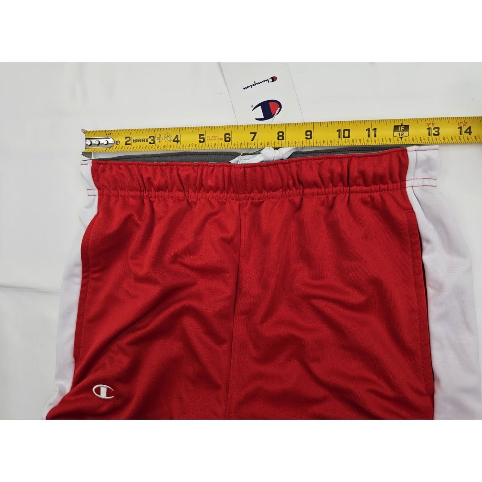 Champion VINTAGE Champion Track Pants Men S Inseam 32 Red NWT Elastic Waist Stripe Down the Side Regular Fit Sportswear Size US 29 - 6 Thumbnail