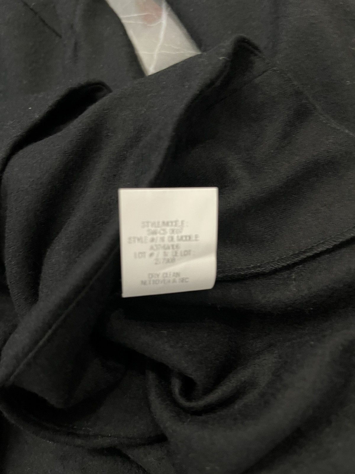 Helmut Lang Helmut Lang Asymmetrical Wool Motto Zip Shawl Jacket Black Size S / US 4 / IT 40 - 5 Thumbnail