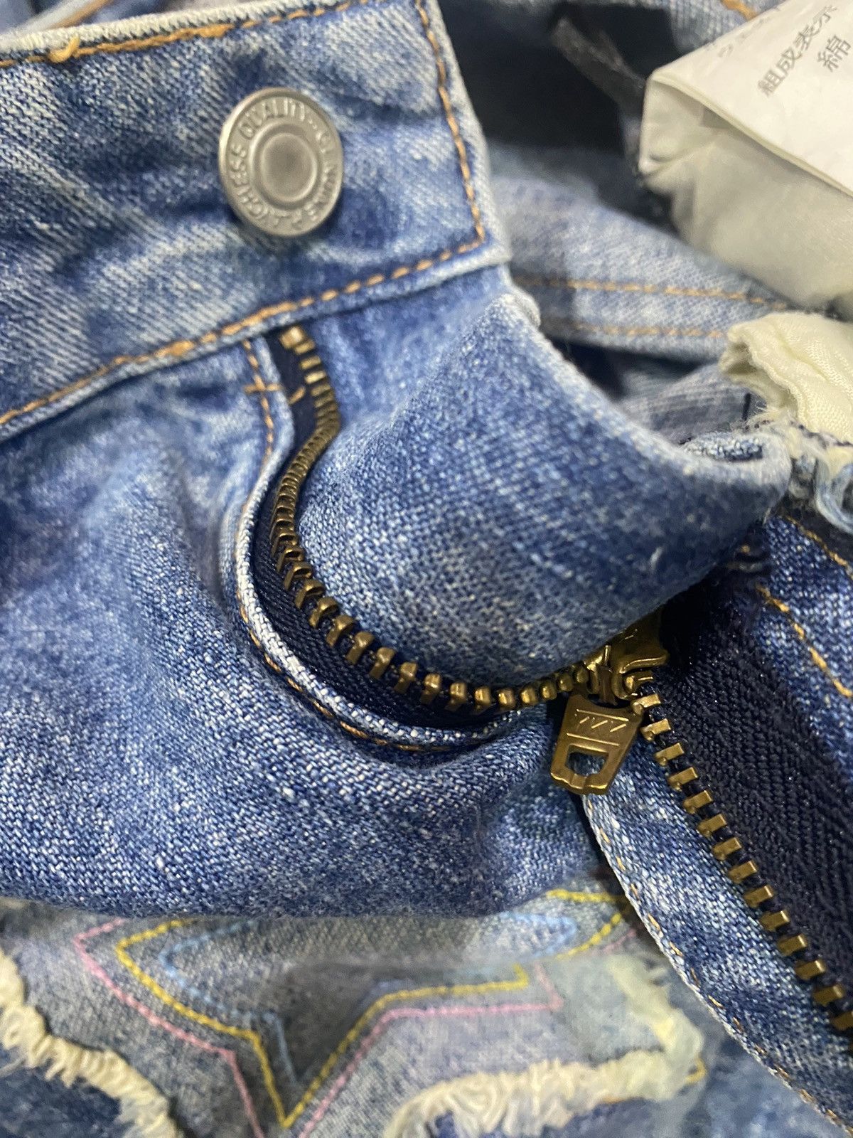 Japanese Brand Japan Flare joueraux echecs patch denim pant Size 28" / US 6 / IT 42 - 7 Thumbnail