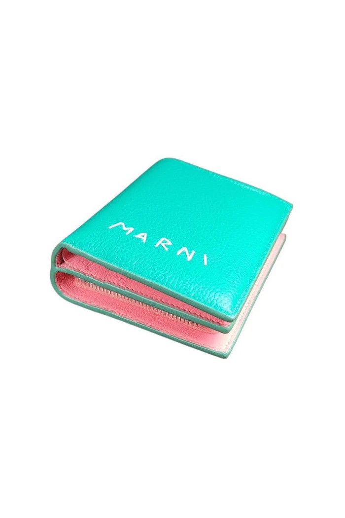 Marni o1f1d3z0725 Size: OS / Folded Wallet in Light Green Size ONE SIZE - 4 Thumbnail