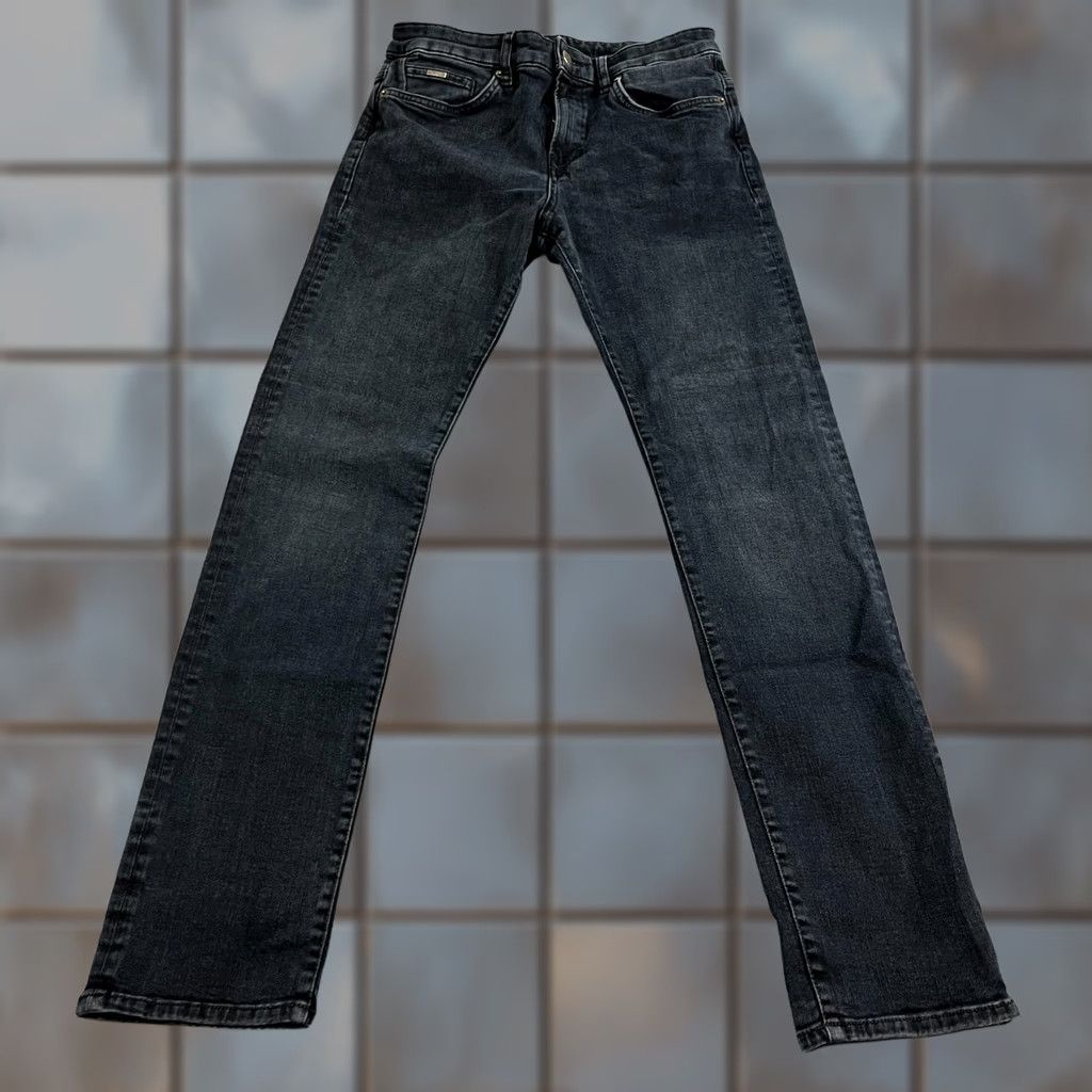 Hugo Boss HUGO BOSS Jeans Slim Fit 30 32 Delaware Denim Charcoal Wash Grey Stretch Size US 30 / EU 46 - 1 Thumbnail