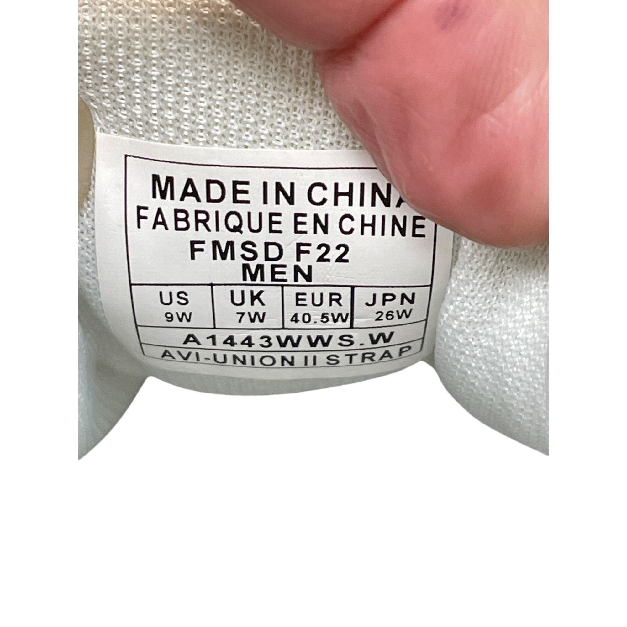 Avia Avia Avi Union II Strap Memory Foam Mens White Walking Sneak Size US 9 / EU 42 - 6 Thumbnail