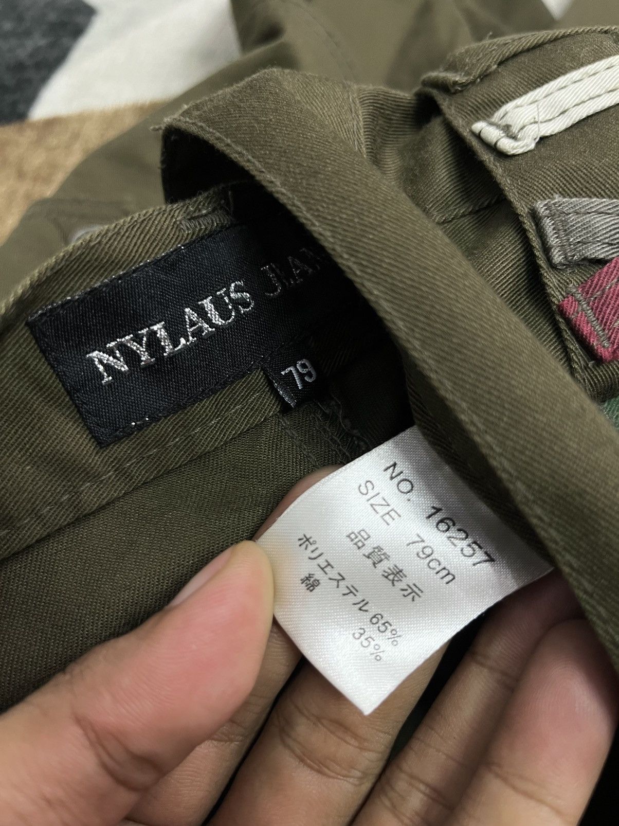 Hysteric Glamour Y2K Nylaus Double Waist Twisted Leg Green Pants Cotton Size US 30 / EU 46 - 10 Thumbnail