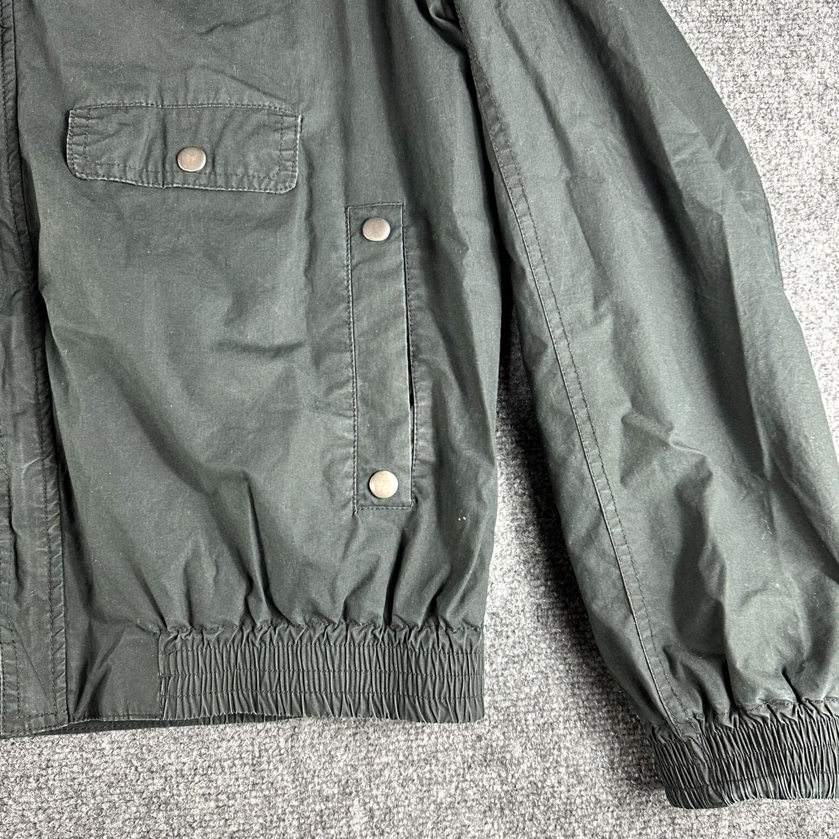 H&M VINTAGE H&M Jacket Mens 44 Black Cotton Lined Full Zip Hood Pockets Bomber Jacket Regular Mens Size US S / EU 44-46 / 1 - 2 Thumbnail