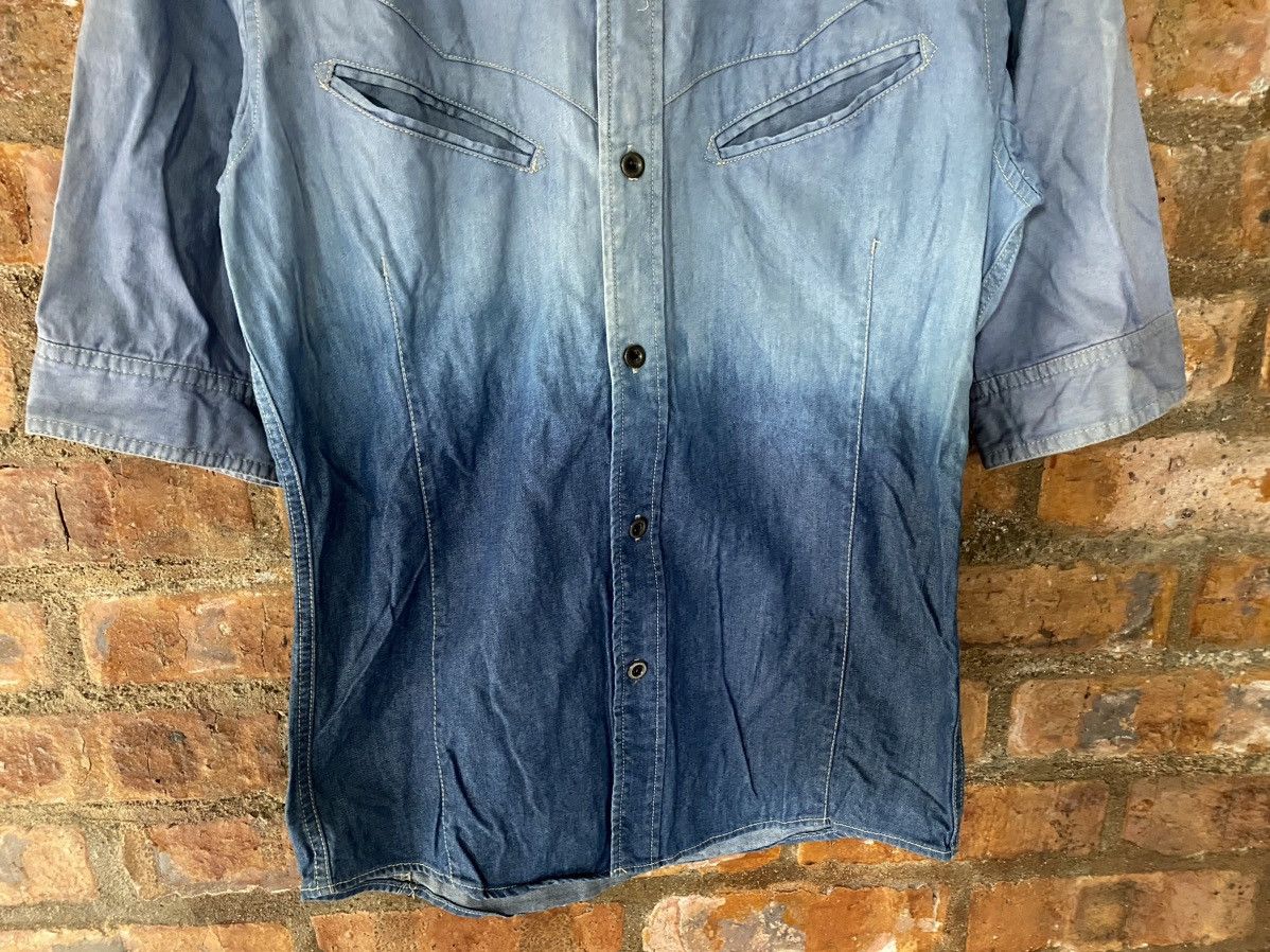 Schlussel 2000s Smile pocket gradian western shirt Size US S / EU 44-46 / 1 - 4 Thumbnail