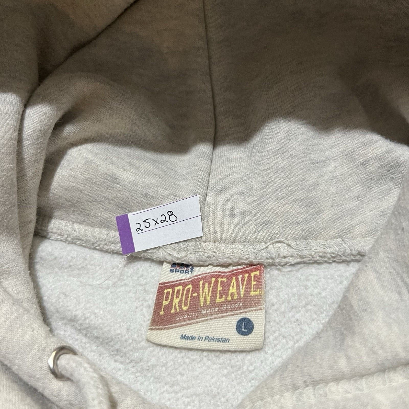 Vintage Pro-Weave Hoodie Grey Heavy Stone Harbor Sweatshirt Sz L Size US L / EU 52-54 / 3 - 5 Thumbnail
