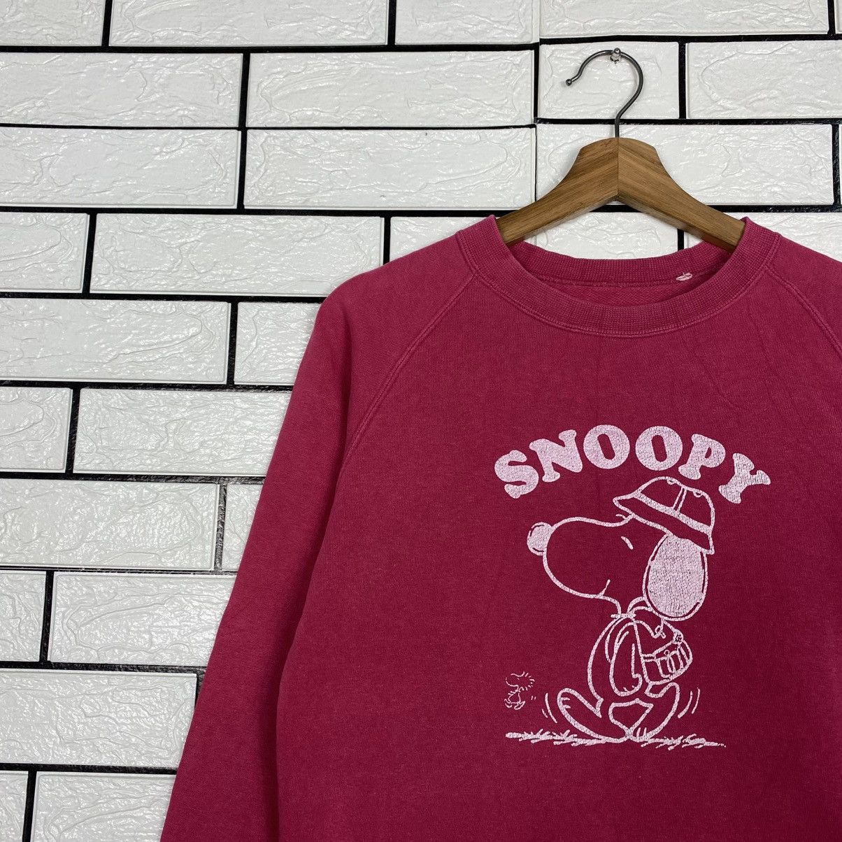 Vintage 📌Vintage Sweatshirt Snoopy USA Big Logo Size US M / EU 48-50 / 2 - 8 Thumbnail