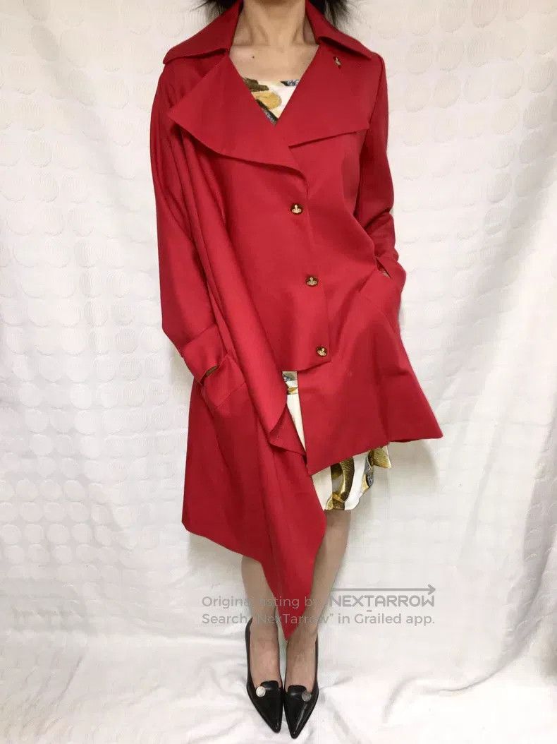 Vivienne Westwood Vivienne Westwood Red multi-wear method button wool coat Size XS / US 0-2 / IT 36-38 - 1 Thumbnail