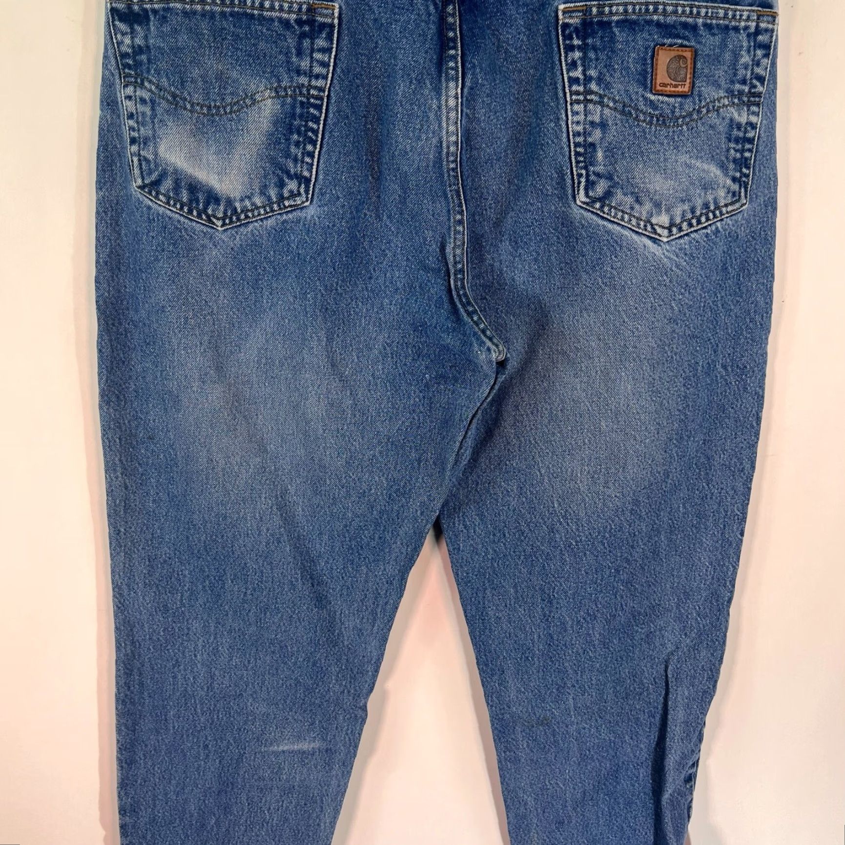 Carhartt VINTAGE Carhartt Pants Mens 40 Blue Relaxed Fit Dungaree Work Wear Outdoor 40x30 Size US 40 / EU 56 - 6 Thumbnail
