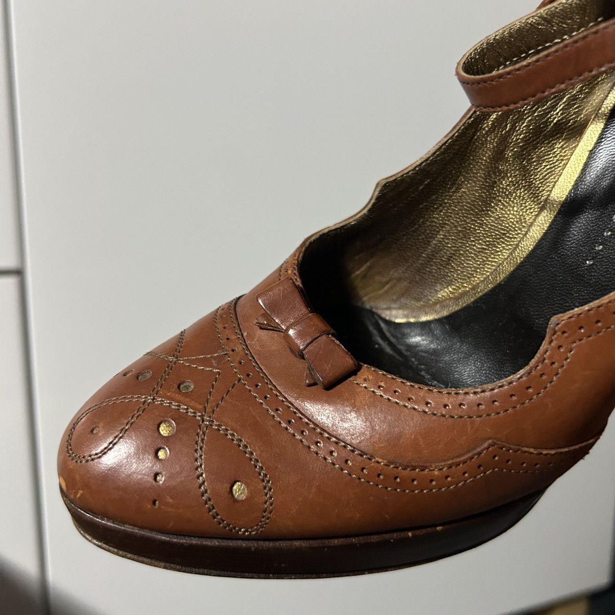 Prada Vintage Prada Cowboy Bow leather heels Size US 7 / IT 37 - 8 Thumbnail