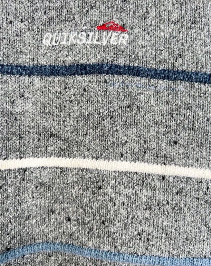 Quiksilver Vintage Quiksilver Crewneck Knitwear Grey Sweatshirt Size US L / EU 52-54 / 3 - 5 Thumbnail