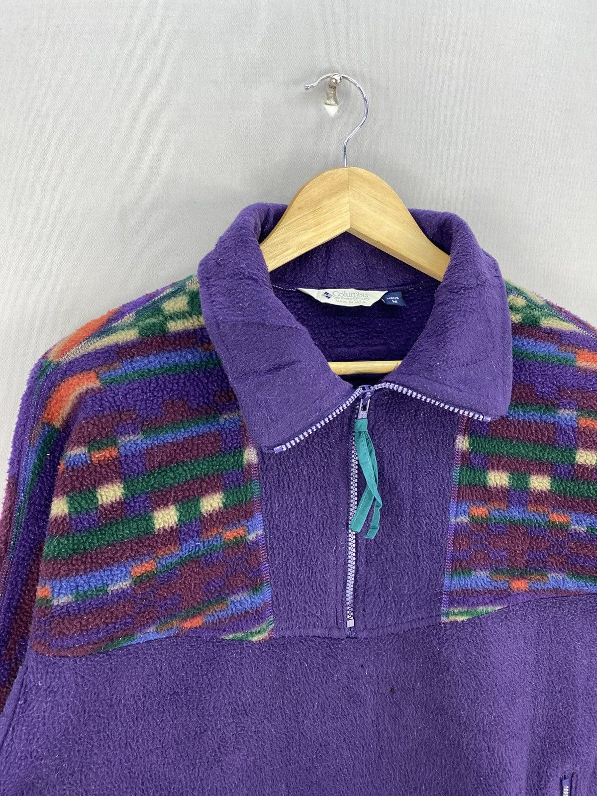 Columbia Vintage 80’s Columbia Anorak Fleece Half Zipper Jacket Size US L / EU 52-54 / 3 - 2 Thumbnail