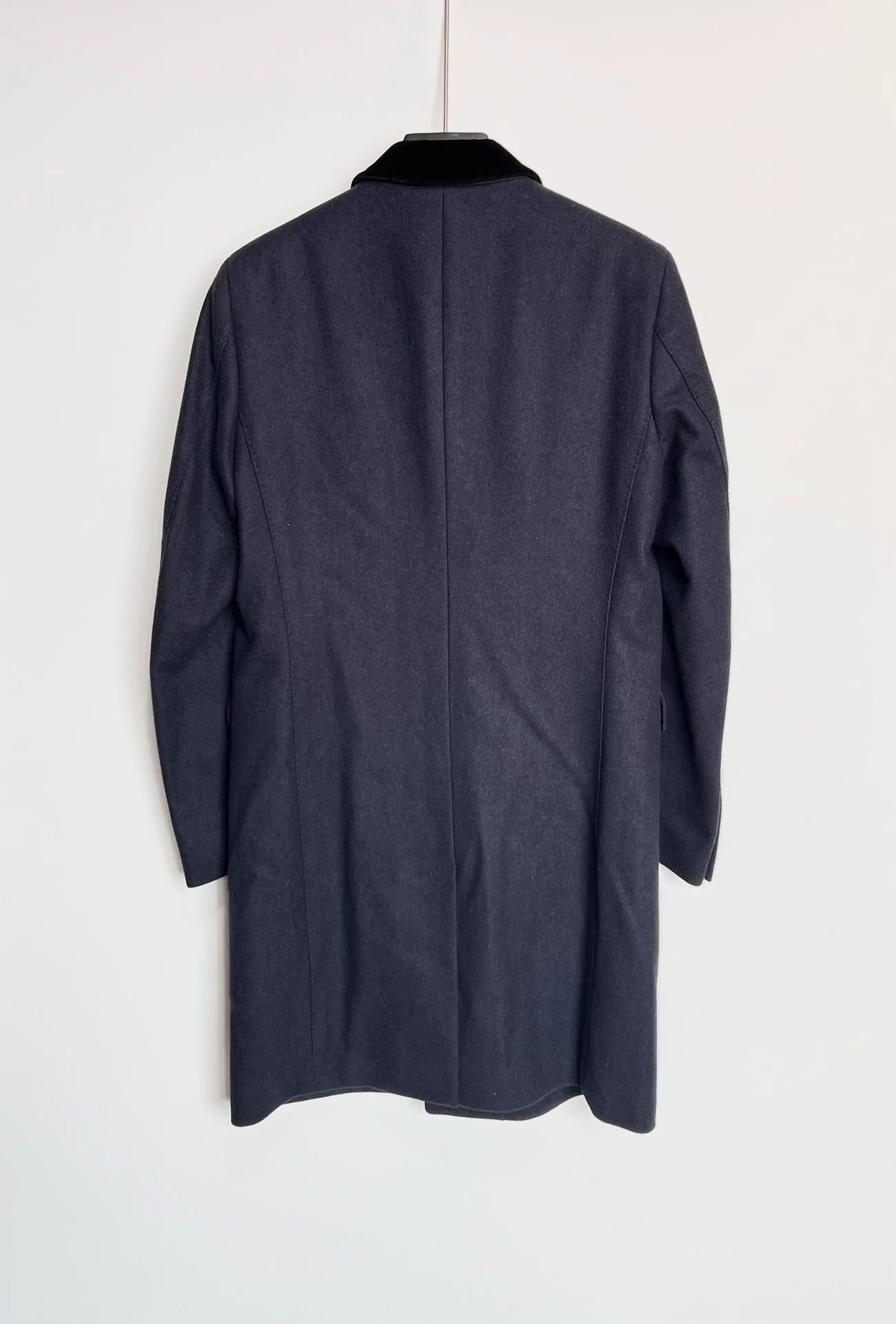 Burberry Burberry Dark Navy Wool Cashmere Chester Coat 48 Size 48S - 3 Thumbnail