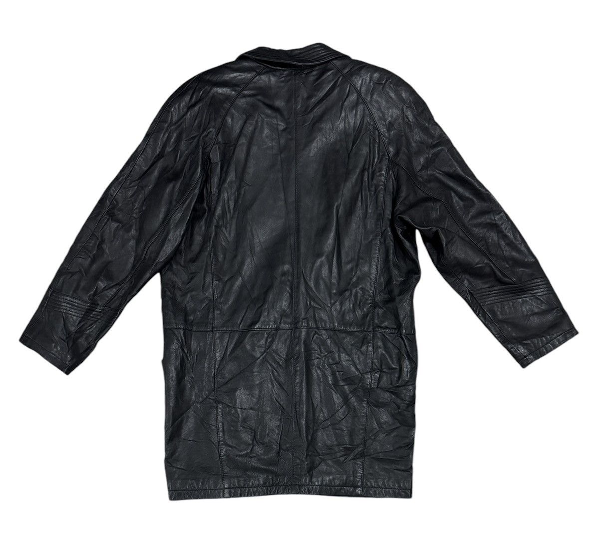 Japanese Brand × Vintage Vintage Harajuku Mother Long Leather Jacket Streetwear Size US M / EU 48-50 / 2 - 2 Thumbnail